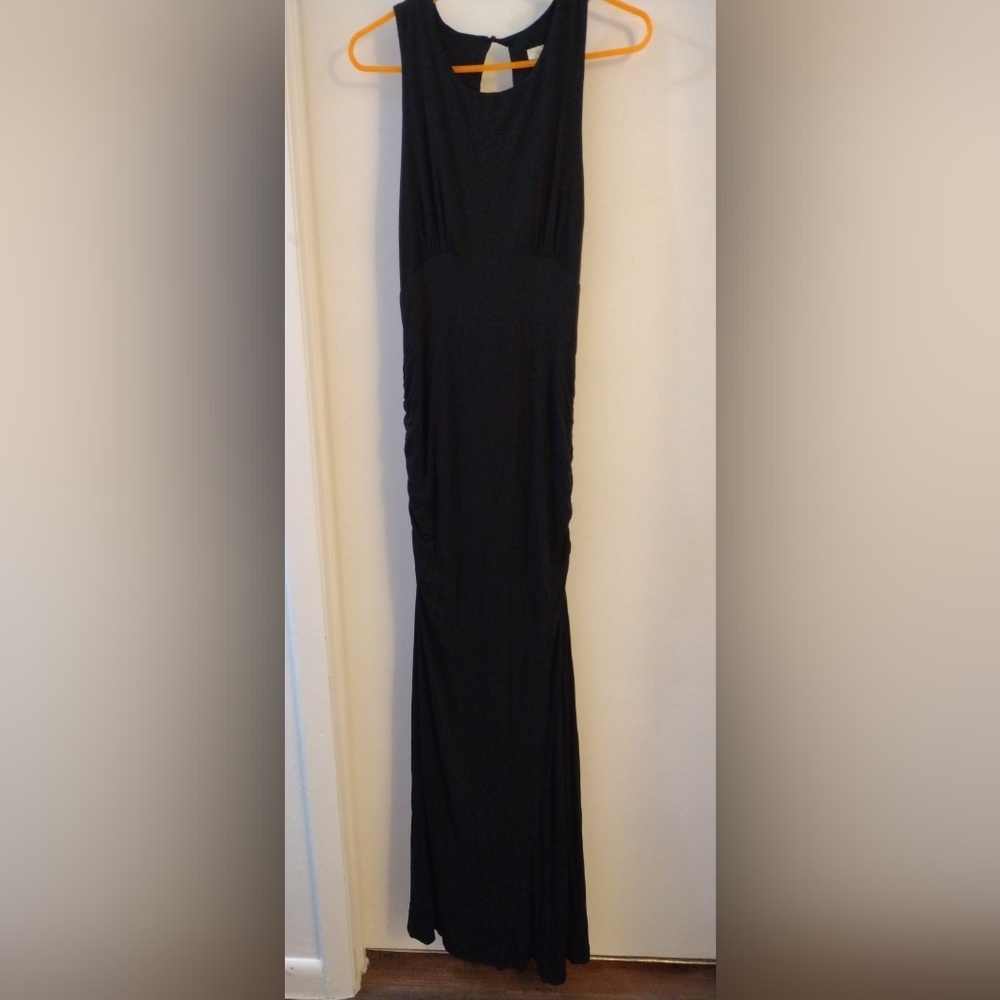 🔥🔥🔥Vintage Rubber Ducky Womens Dress Size M Black Long Length Sleeveless - Picture 2 of 5